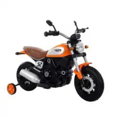 Lean Toys - Scrambler Moto Eléctrica Infantil, 12 Voltios,batería: 2 X 6v4,5ah, 1 Plaza/s