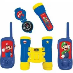 Super Mario - Kit De Aventurero - Walkie-talkie, Binoculares Lexibook