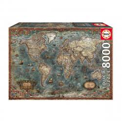 Educa Borrás - Puzzle 8000 Piezas Mapamundi Histórico