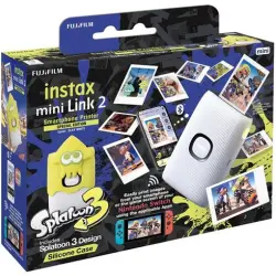 Impresora fotográfica Fujifilm Instax Mini Link 2 SE Nintendo + Funda Splatoon