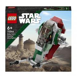 LEGO -  De Construcción The Mandalorian Microfighter: Nave Estelar De Boba Fett Star Wars