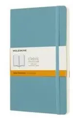 Libreta Moleskine Classic L Pautado Blanda Azul Arrecife