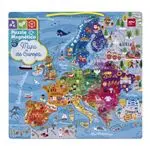 Puzzle Magnético Apli Europa 45 piezas