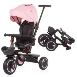 Triciclo Infantil Evolutivo Plegable Quick Fold De Chipolino Rose Water