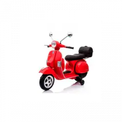 Vespa Clásica Oficial 12v Licencia Piaggio Rojo - Moto Eléctrica Infantil De Batería Para Niños