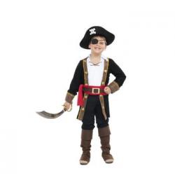 Disfraz De Pirata Casaca Negra Para Niño