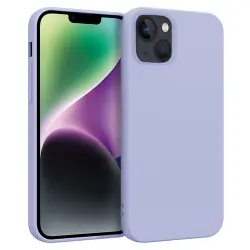 Funda de silicona Icoveri Malva para iPhone 14