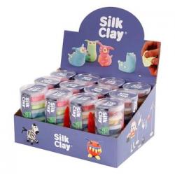 Set De Modelado Silk Clay Colores Básicos Y Neón - 12 Juegos