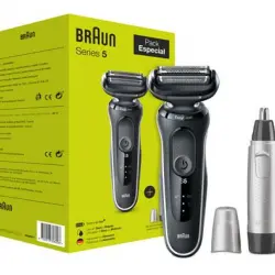 Afeitadora Braun Shaver Series 5 51-W1000s + Accesorios Pack Navidad