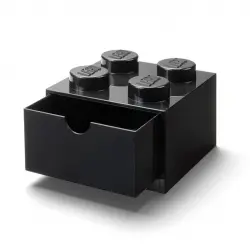 Cajón de escritorio de 4 espigas (negro)