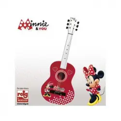 Claudio Reig- Minnie Guitarra De Madera, 75 Cm, Color Rojo (5256)