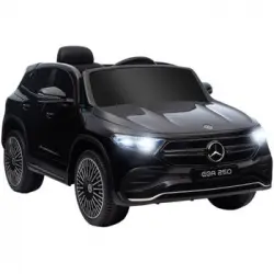 Coche Eléctrico Para Niños Mercedes-benz Eqa 12v Negro Homcom