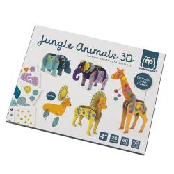 Láminas para construir animales 3D de cartón – Jungle Animals