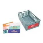 Mr Wonderful Caja plegable azul con etiqueta