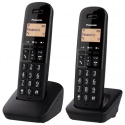 Teléfono inalámbrico Panasonic Dect KX-TGB612SPB Dúo Negro