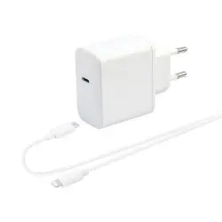 Cargador Wefix 30W Blanco + Cable Lightning 1 m