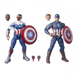 HASBRO FAN - Pack 2 Figuras Capitán América Marvel Legends Hasbro Fan.