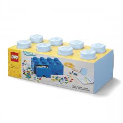 LEGO - Brick 8 Almacenaje Con 2 Cajones En Color Azul Claro