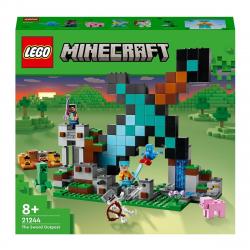 LEGO -  De Construcción La Fortificación-Espada De Diamante Con Mini Figuras Minecraft