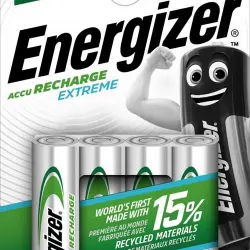 Pilas recargables AA Energizer Accu Recharge Extreme - 4 unidades