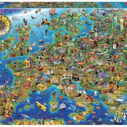 Puzle 500 piezas Mapa Europa