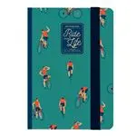 Cuaderno pequeño Legami rayas tapa dura Bike Lovers verde