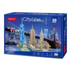 CubicFun - Puzzle 3D Con Los Monumentos Más Emblemáticos De New York Y Su Famoso "Skyline" El Corte Inglés