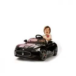 Lt880 Coche Eléctrico Para Niños Maserati Ghibli Con Luces Led 12v Y Mp3 | Negro